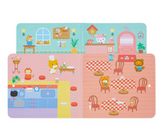Hello Kitty Cafe Dining Adventures Playable Resuable Sticker Set, Large!